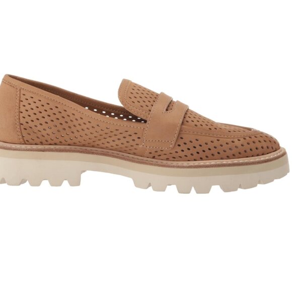 NEW DOLCE VITA Suede Malila Loafers for women in toffee 7253j2 - Picture 2 of 11